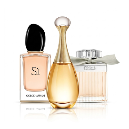 Komplet 3 dišav | Armani Sì, Dior J'adore, Chloé EDP 100 ml