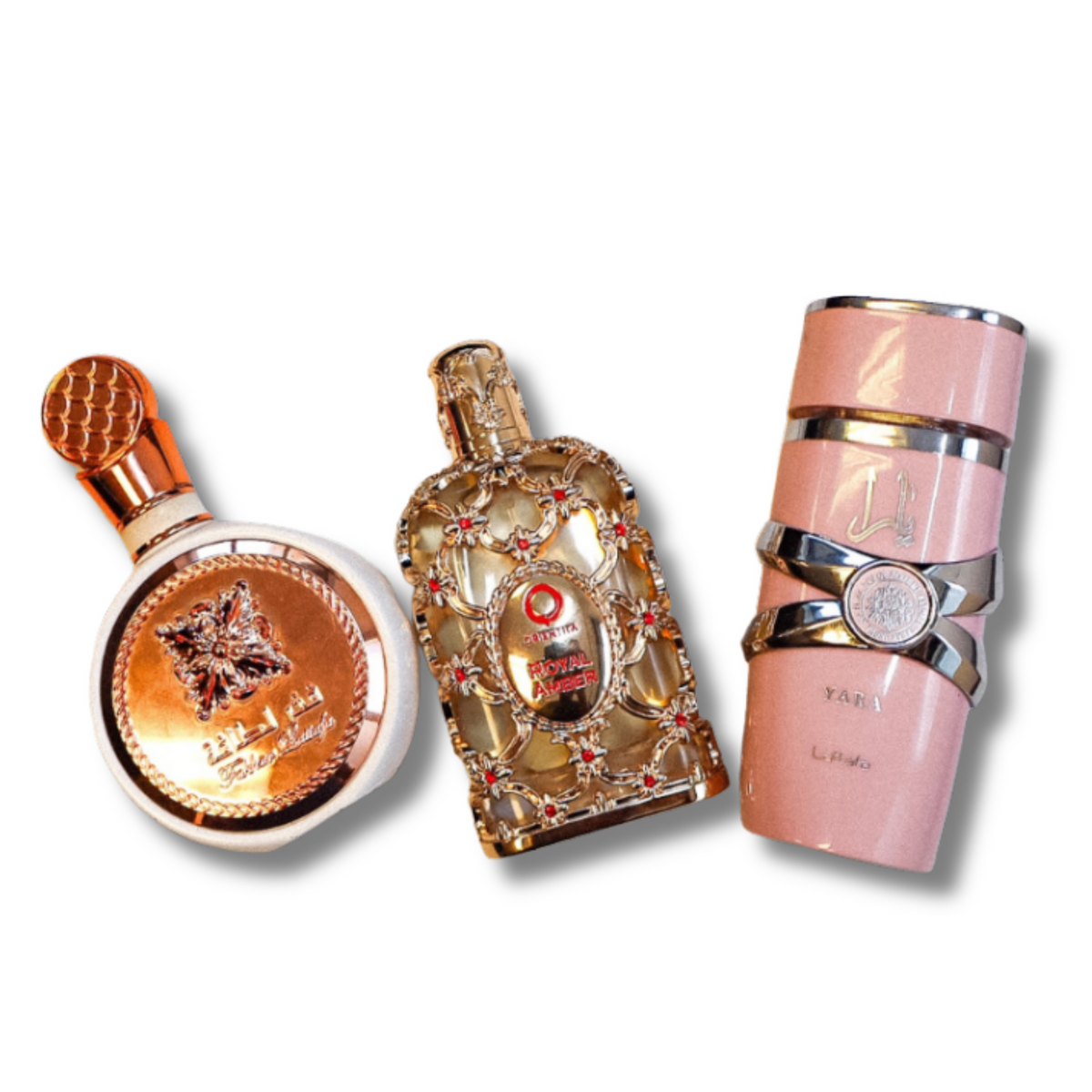 Komplet 3 dišav | Lattafa Yara + Fakhar + Royal Amber – Kupite 1 in prejmite 3 ORIGINALNE dišave po 100 ml