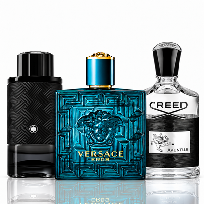 Komplet 3 dišav | Explorer Extreme Montblanc, Eros Versace, Aventus Creed – 100ml