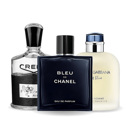 Komplet 3 dišav | Bleu de Chanel, Creed Aventus, Light Blue Dolce Gabbana 100 ml