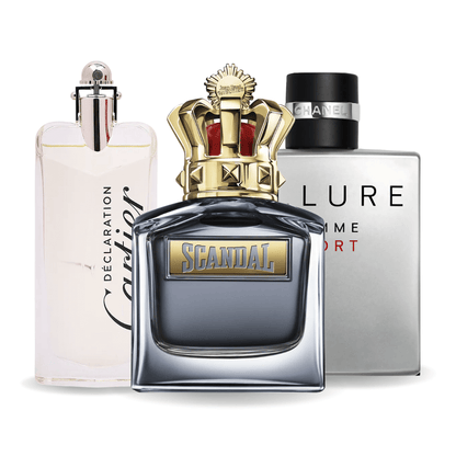 Komplet 3 dišav | Allure Homme Sports, Jean Paul Gaultier Scandal, Cartier Declaration 100 ml