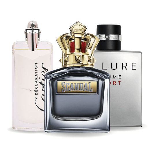 Komplet 3 dišav | Allure Homme Sports, Jean Paul Gaultier Scandal, Cartier Declaration 100 ml