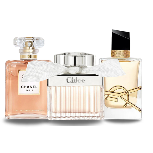 Komplet 3 dišav | Chanel COCO MADEMOISELLE, Yves Saint Laurent LIBRE in CHLOÉ 100 ml