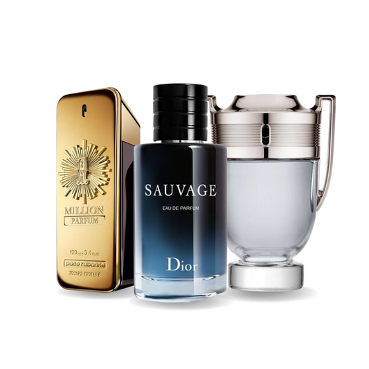 Komplet 3 dišav | Paco Rabanne ONE MILLION, Dior SAUVAGE, Paco Rabanne INVICTUS 100 ml