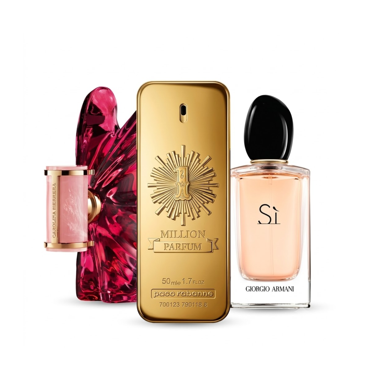 Komplet 3 dišav | Sospiro La Bomba, Armani Sì, Paco Rabanne 1 Million 100 ml