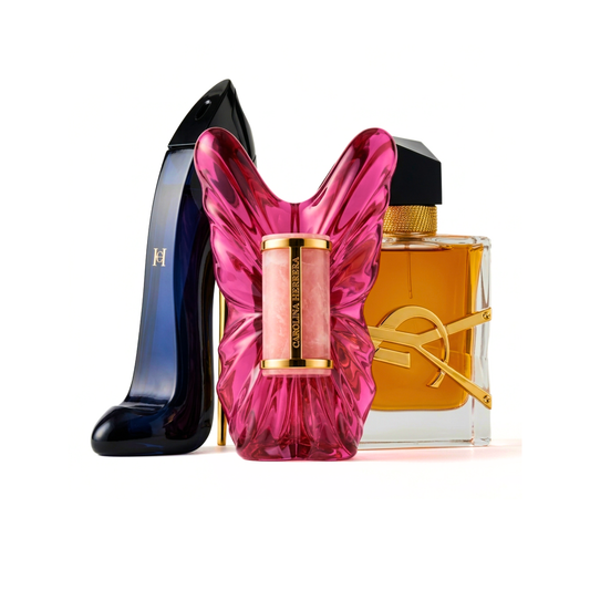 Komplet 3 dišav | Carolina Herrera Good Girl + Carolina Herrera La Bomba + Yves Saint Laurent Libre Intense 100 ml
