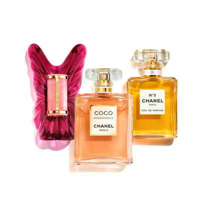 Komplet 3 dišav | Carolina Herrera La Bomba, COCO MADEMOISELLE, Chanel Nº5 100 ml