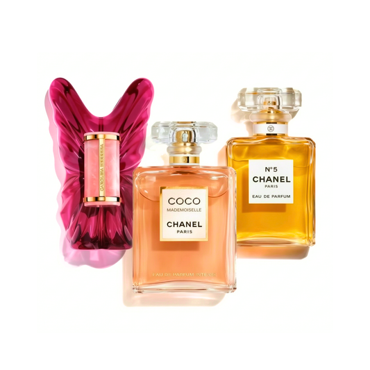 Komplet 3 dišav | Carolina Herrera La Bomba, COCO MADEMOISELLE, Chanel Nº5 100 ml