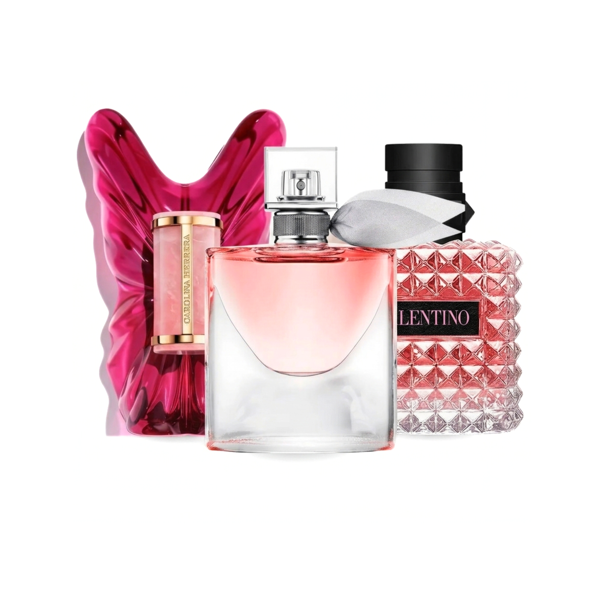 Komplet 3 dišav | Carolina Herrera La Bomba, La Vie Est Belle, Donna Intense Valentino - 100ml