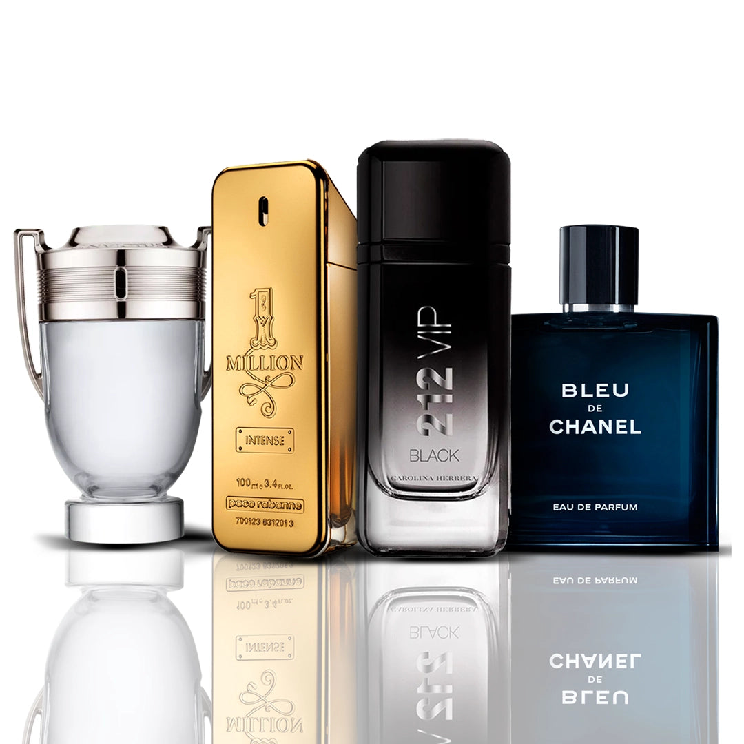 Komplet 4 dišav | Invictus Victory + One Million + Bleu de Chanel + 212 Vip Black