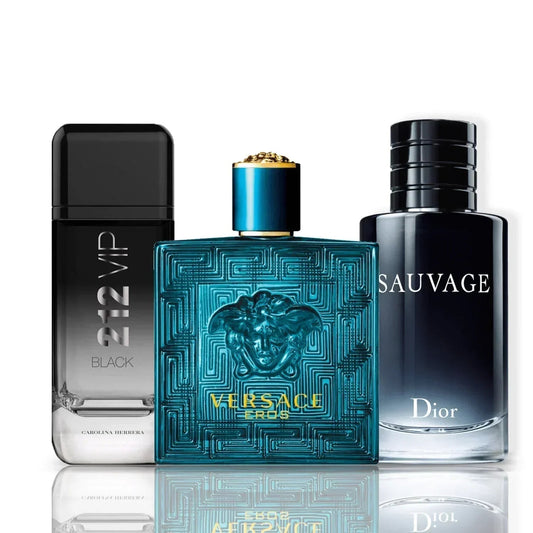 Komplet 3 dišav | Versace Eros + Sauvage Dior + 212 Vip Black