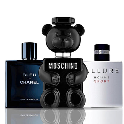 Komplet 3 dišav | Moschino Toy Boy + Bleu de Chanel + Allure Homme Sport 100 ml