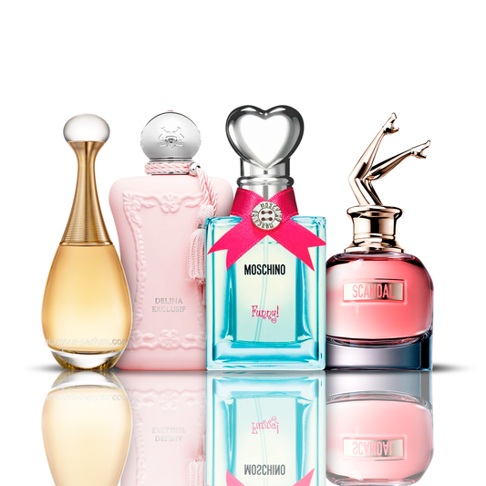 Komplet 4 dišav | Funny Moschino + Delina + Scandal + J'adore 100 ml