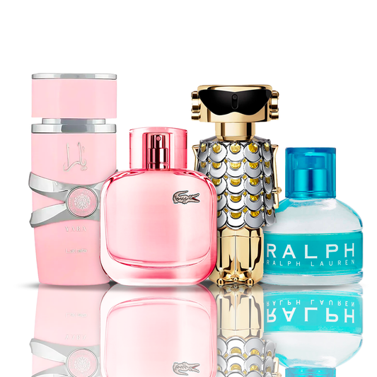 Komplet 4 dišav | Fame + Yara + Lacoste Sparkling + Ralph Lauren 100 ml