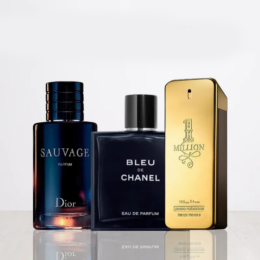 Komplet 3 dišav | Sauvage Dior + One Million + Bleu de Chanel 100 ml