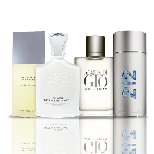Komplet 4 dišav | Issey Miyake + Acqua di Gio + Creed Silver + 212 NYC Men 100 ml