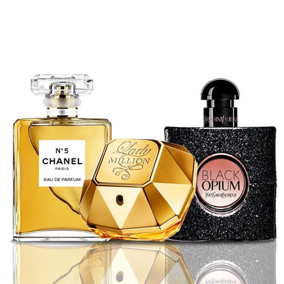 Komplet 3 dišav | Chanel N°5 + Lady Million + Black Opium