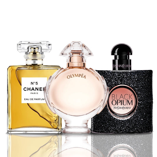 Komplet 3 dišav | Black Opium + Chanel N°5 + Olympea 100 ml