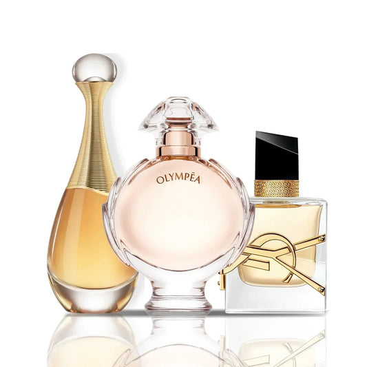 Komplet 3 dišav | J'Adore Dior + Olympea + Yves Saint Laurent Libre
