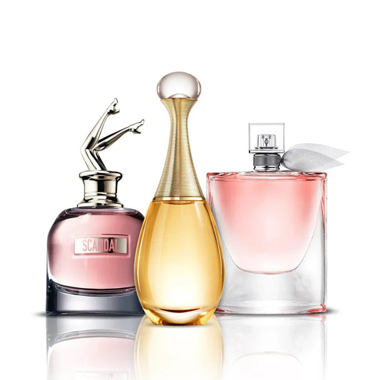 Komplet 3 dišav | Scandal, J'adore in La Vie Est Belle (100 ml)