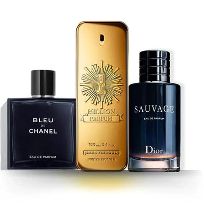 Komplet 3 dišav | Bleu de Chanel + Sauvage + One Million 100 ml